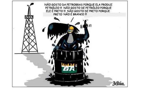 PSDB contra a Petrobrás - as razões-tucanas para defender a privatização da Petrobras   -   charge: Bessinha